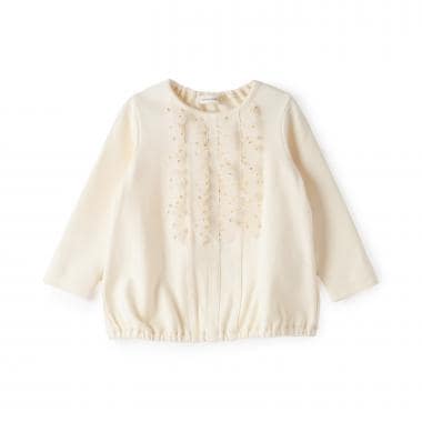 キラキラドットフリルプルオーバー