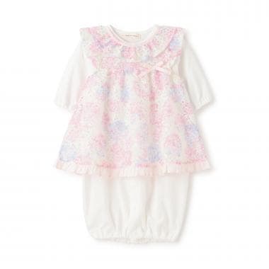 アジサイレースエプロンつき2WAYオール