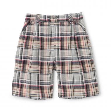 チェックタックハーフパンツ