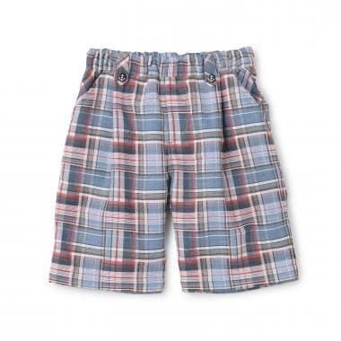 チェックタックハーフパンツ