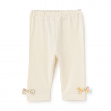 オーガニックリバティリボン7分丈レギンス