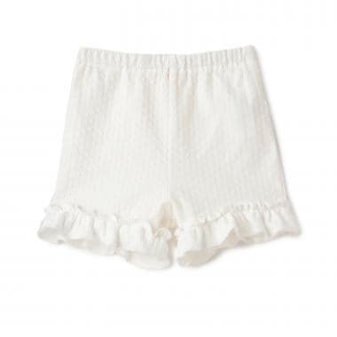 裾フリル一分丈レギンス