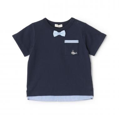 接触冷感シャツレイヤード風半袖Ｔシャツ