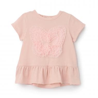 ちょうちょチュールフリルTシャツ