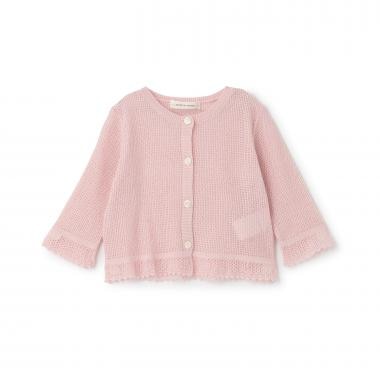 ニット透かし編みカーディガン