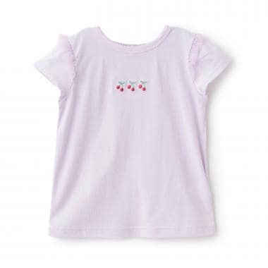 チェリー刺しゅう半袖Tシャツ
