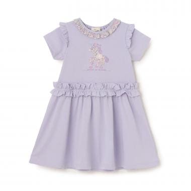 ユニコーンリバティアップリケワンピース