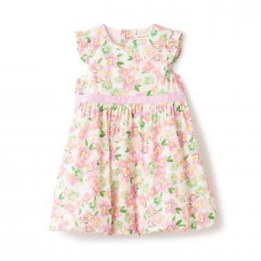 小花柄バルーンワンピース