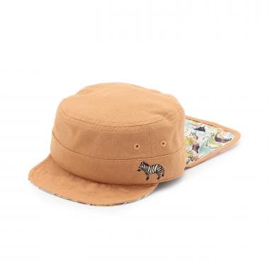 リバティ日よけ布つきワークキャップ