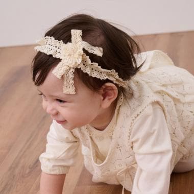 ☆BASICレースカチューシャ【オーガニック】【日本製】