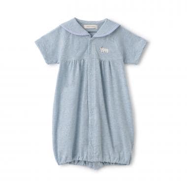 オーガニックセーラー半袖2WAYオール