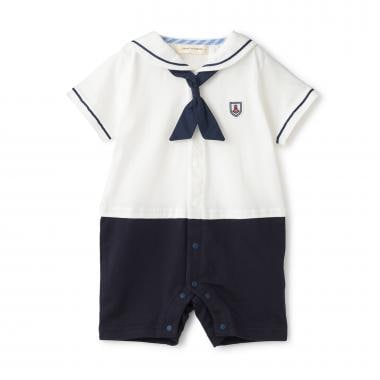 セーラー半袖ショートオール
