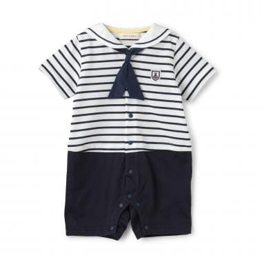 セーラー半袖ショートオール