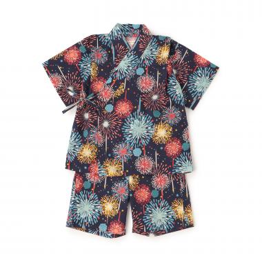 花火柄甚平スーツ