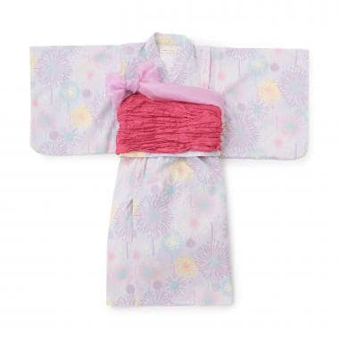 花火柄浴衣セット