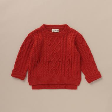 アラン編みセーター