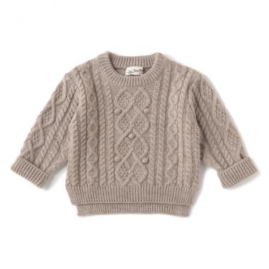 アラン編みセーター