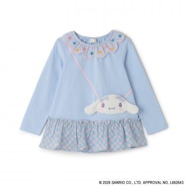 【マイメロディ/シナモロール/クロミ】ポシェット長袖Tシャツ