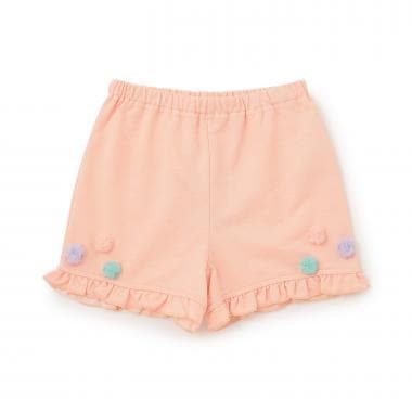 チュールポンポンショートパンツ