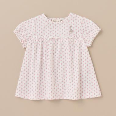 花柄天竺半袖Tシャツ【日本製】