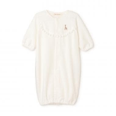 水玉ベロア2WAYオール【日本製】