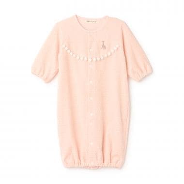 水玉ベロア2WAYオール【日本製】