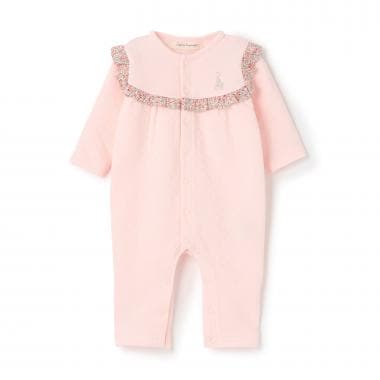 小花柄カバーオール