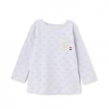 スタージャカード長袖Tシャツ