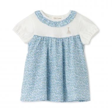 花柄半袖チュニック