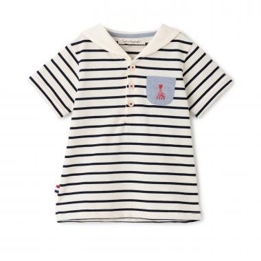 セーラーボーダー半袖Tシャツ