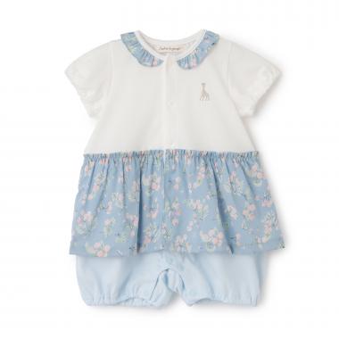 実と葉っぱ柄ショートオール