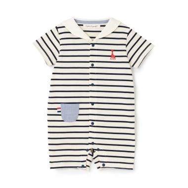 セーラーボーダーショートオール