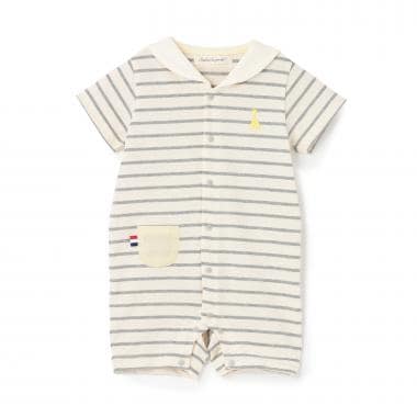 セーラーボーダーショートオール