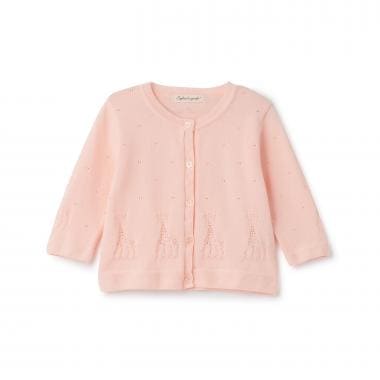 透かし編みカーディガン