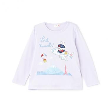 日本製/トラベルmimi長袖Tシャツ(100～140cm)
