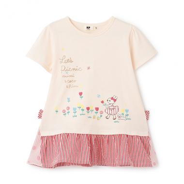 mimiピクニックモチーフチュニック