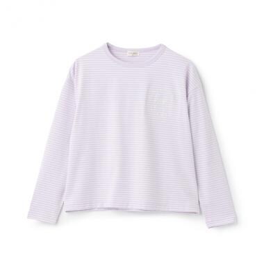 リボン刺しゅう入り長袖Tシャツ