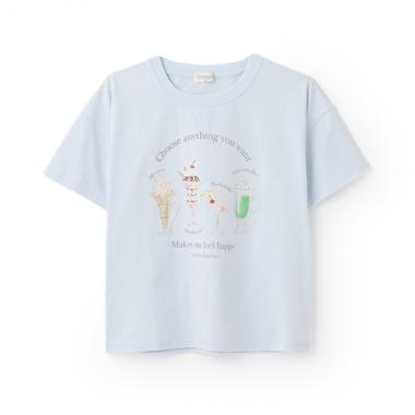 ソロナカフェスイーツ柄半袖Tシャツ(140-160cm)