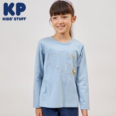 ハート＆ミュージックモチーフ 長袖Tシャツ