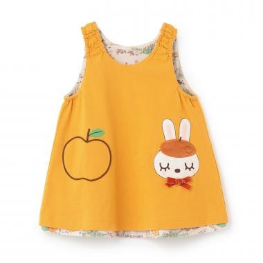 mimiちゃん秋の街並み柄 リバーシブルジャンパースカ?ト