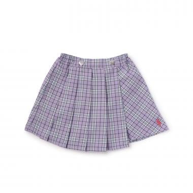 チェックプリーツキュロット