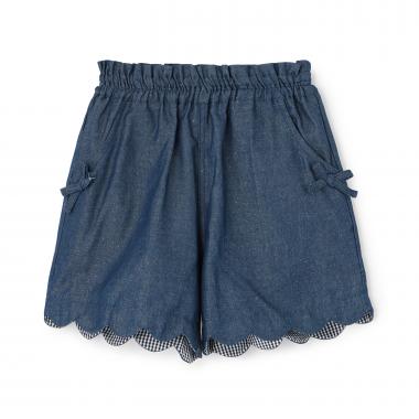 ラメデニム ショートパンツ