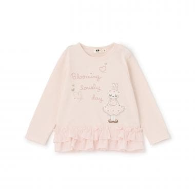 mimiちゃん 段フリル長袖チュニック