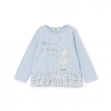 mimiちゃん 段フリル長袖チュニック