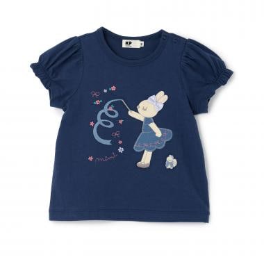 mimiちゃん アップリケ Tシャツ