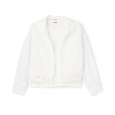 【Trois Lapins】 サッカーストライプシャツ×インナー セット