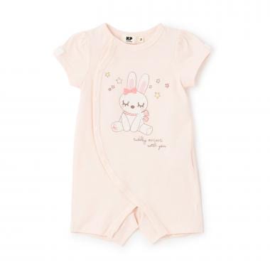 mimiちゃん アップリケ刺しゅう ショートオール