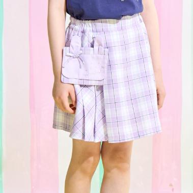 移動ポケット付き プリーツスカート