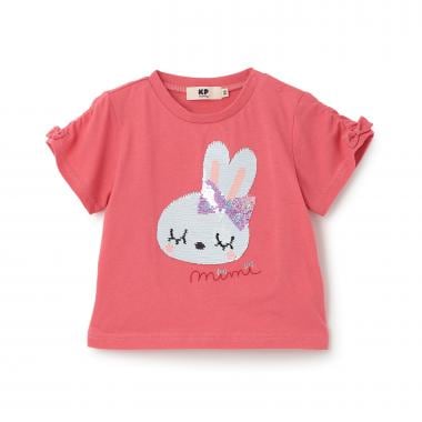 mimiちゃん スパンコール刺しゅう Tシャツ