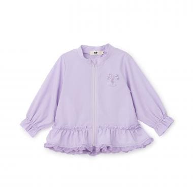 リップストップ裾フリルウィンドブレーカー